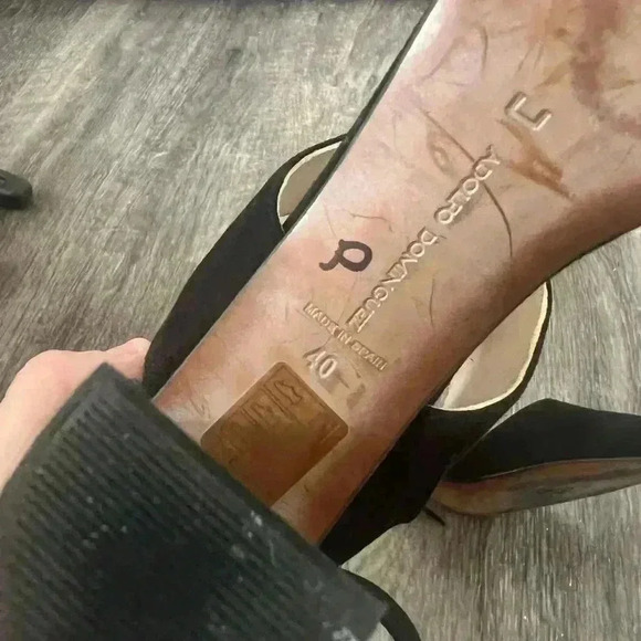 Adolfo Dominguez black heels size 10 - Picture 3 of 3